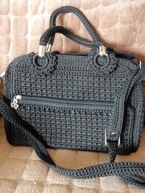 crocheted handbag